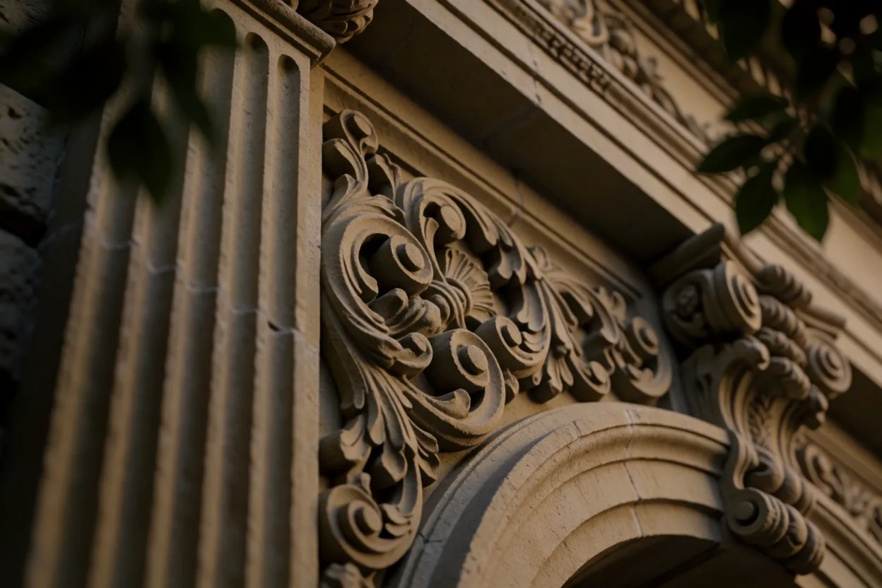Architektonische Details des Bundeshauses